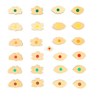 Hop la feuille mémo des couleurs en bois