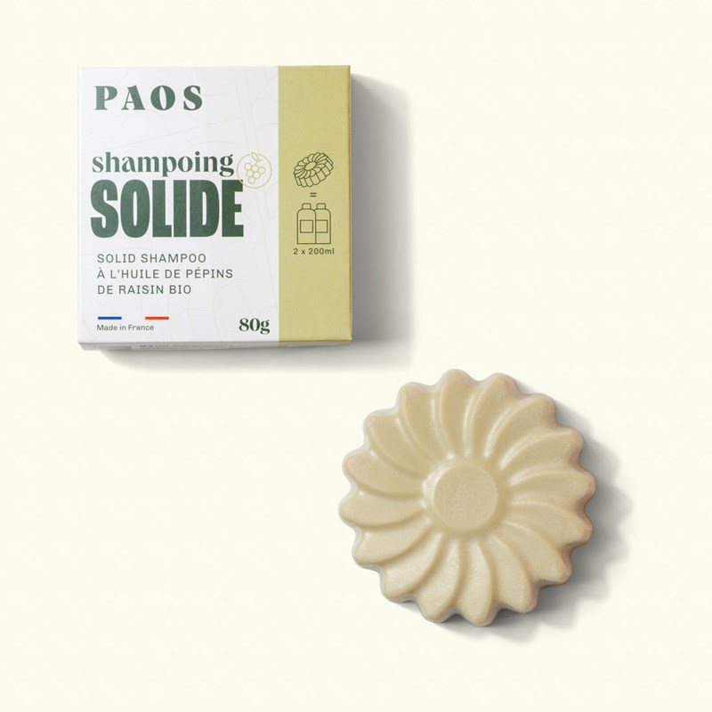 PAOS - Shampoing à l'huile de pépins raisin bio