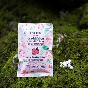 Recharge dentrifrice croquer bio fraise