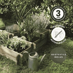 Carré potager en bois 187l angelic