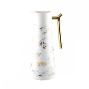 Cafetière isotherme marbre anse dorée 1l