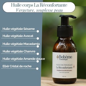 Huile corps bio la réconfortante