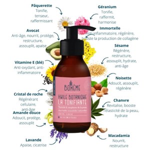 Huile corps bio la tonifiante