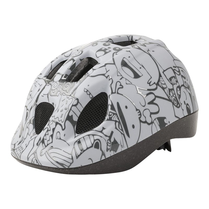 Casque vélo enfant doodle - xs - blanc