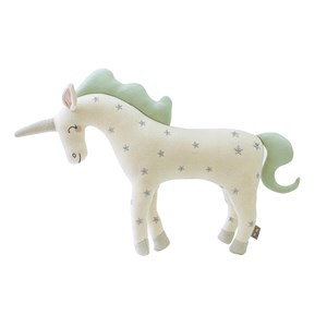 Peluche licorne tricot coton naturel