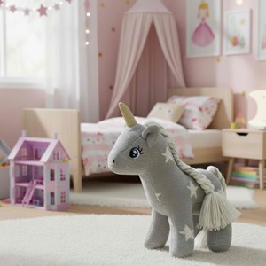 Peluche licorne étoiles doudou