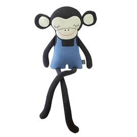 Grande peluche en coton tricot, singe