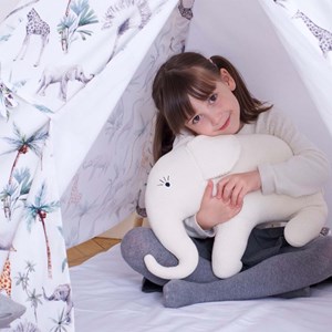 Grande peluche en coton tricot