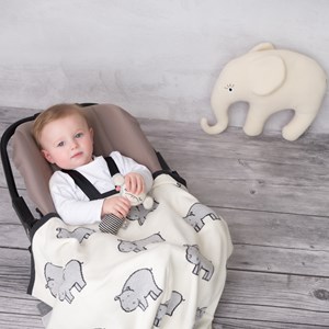 Grande peluche en coton tricot