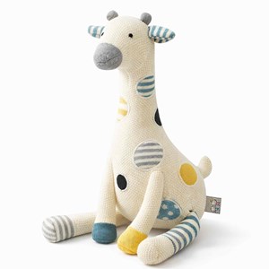 Peluche doudou girafe coton tricoté
