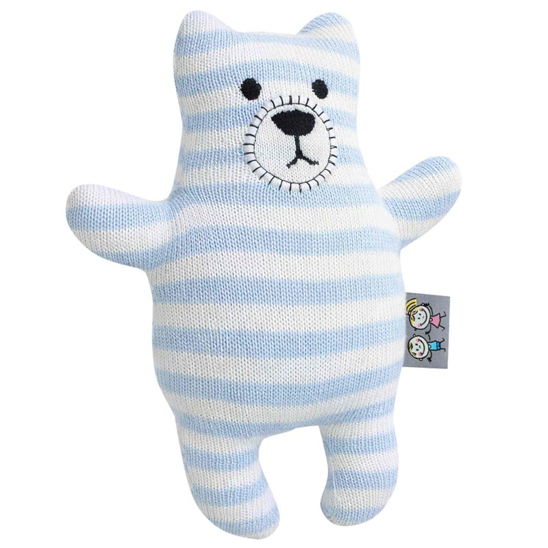 Peluche doudou ourson coton tricoté