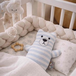 Peluche doudou ourson coton tricoté