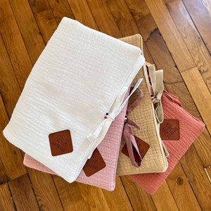 Protège carnet de santé en gaze de