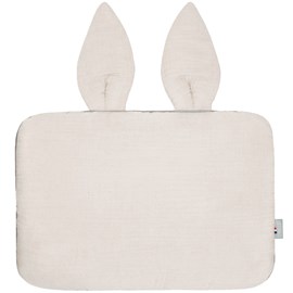 Oreiller plat lapin gaze de coton