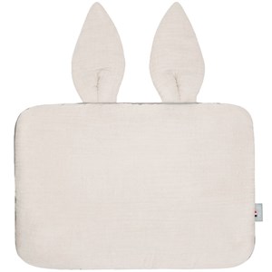 Oreiller lapin en gaze de coton, jeanne