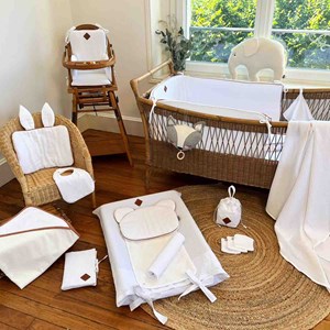 Oreiller plat lapin gaze de coton