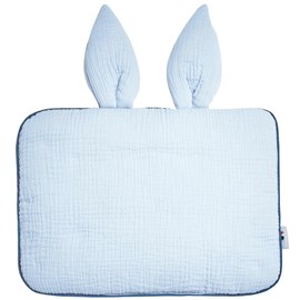 Oreiller plat lapin gaze de coton
