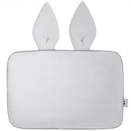 Oreiller plat lapin gaze de coton