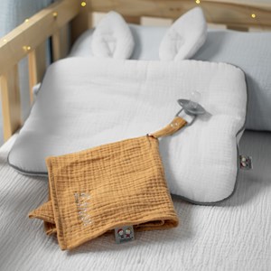 Oreiller plat lapin gaze de coton