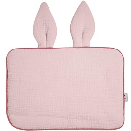 Oreiller plat lapin gaze de coton