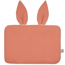 Oreiller plat lapin gaze de coton