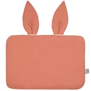 Oreiller lapin en gaze de coton, jeanne