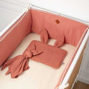 Oreiller plat lapin gaze de coton