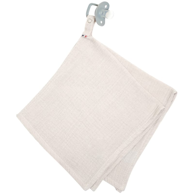 Doudou attache tétine gaze coton (Sevira Kids) - Image 1