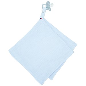 Lange doudou attache tétine bleu 40 x