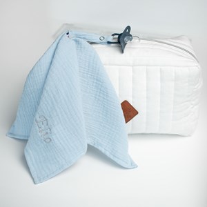 Doudou attache tétine gaze coton jeanne