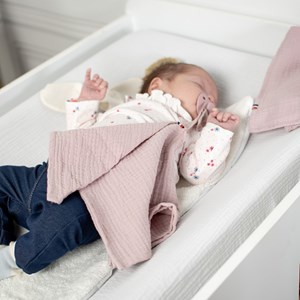 Doudou attache tétine gaze coton jeanne