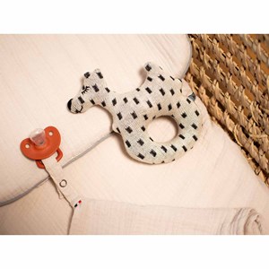 Hochet bébé chien scotty coton