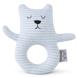 Hochet ourson tricoté coton bébé