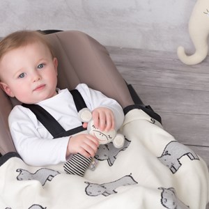 Hochet tricot coton singe