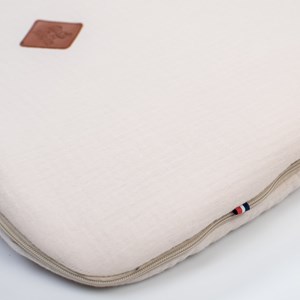 Gigoteuse sans manches gaze coton beige