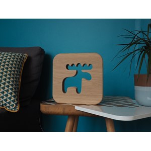 Blumen - veilleuse bois caribou