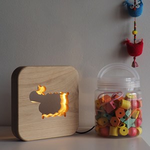 Blumen - veilleuse bois  mouton