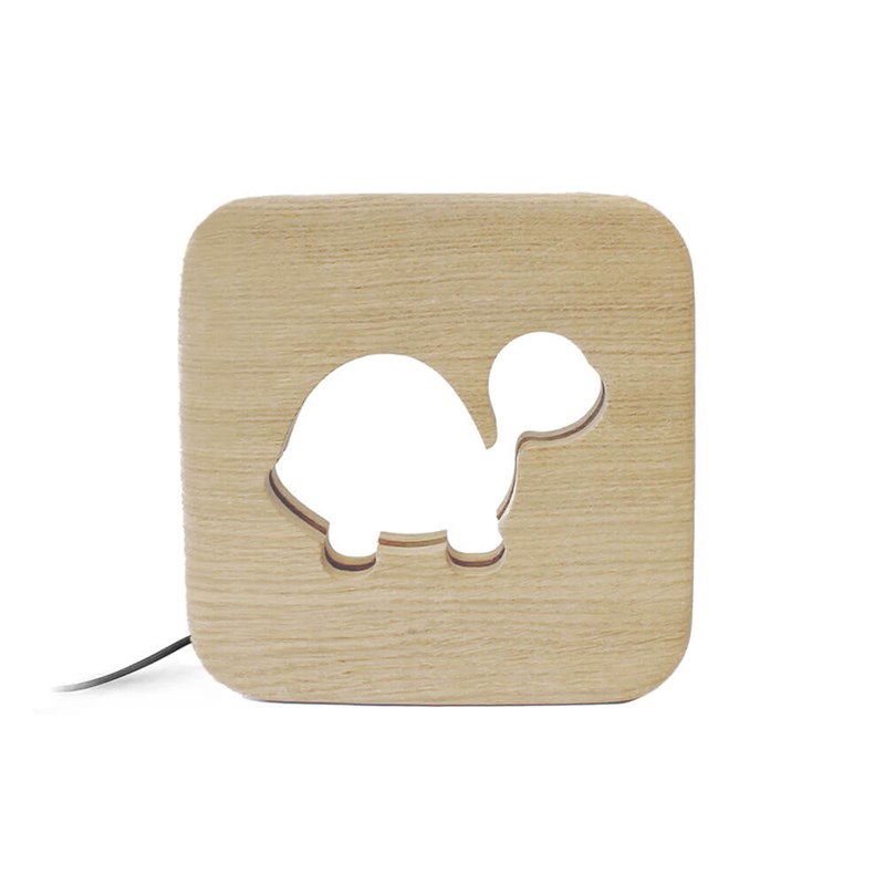 Gone's - Blumen - veilleuse bois tortue