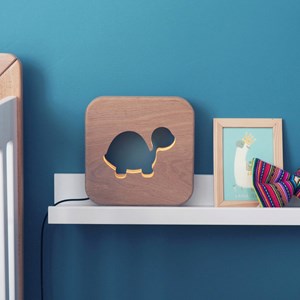 Blumen - veilleuse bois tortue