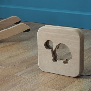 Blumen - veilleuse bois tortue