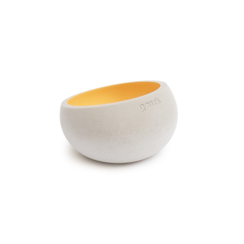 Brut - photophore béton cream gold - n2