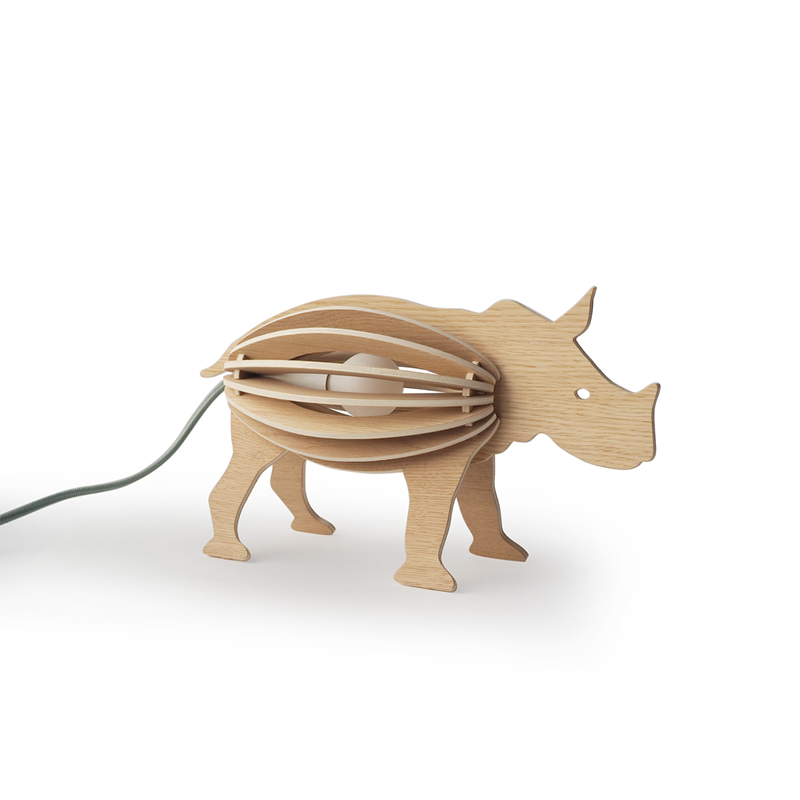 Gone's - Zooo savane - lampe à poser rhinocéros