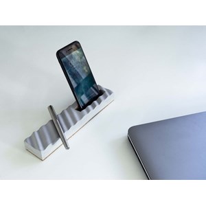 Onde - support téléphone stylos béton