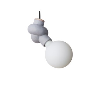 Nœud - suspension béton + ampoule