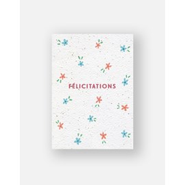 Carte à planter - prairie félicitations