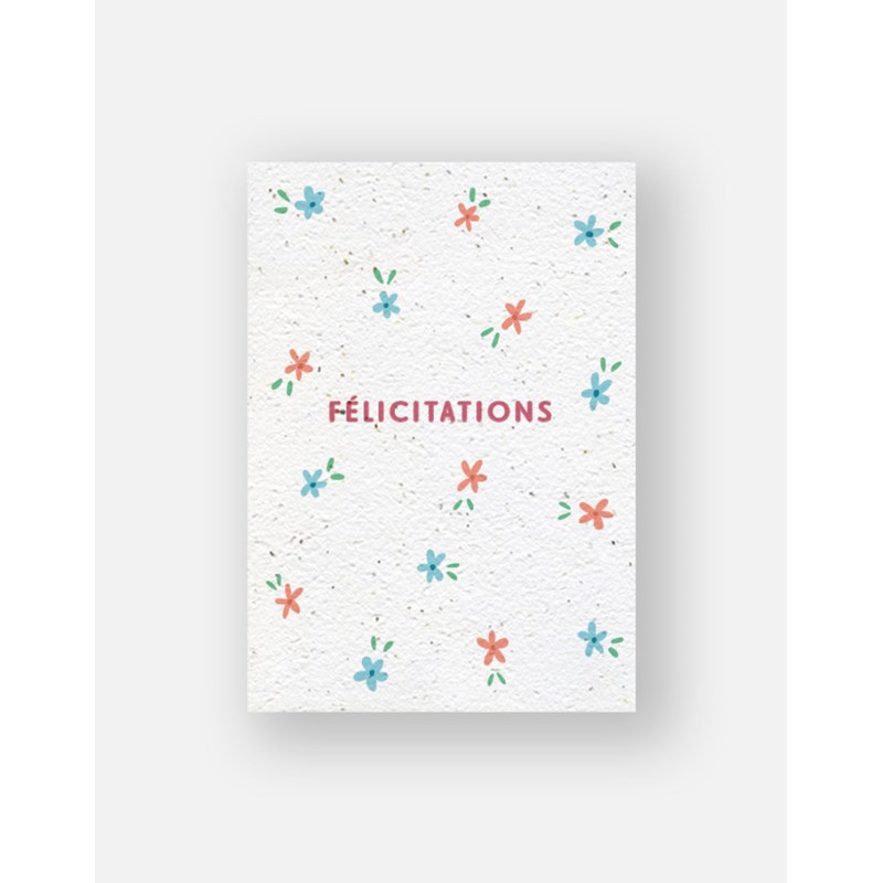 Carte à planter - prairie félicitations