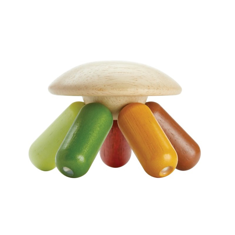 Plan Toys - Hochet pieuvre couleurs végétales