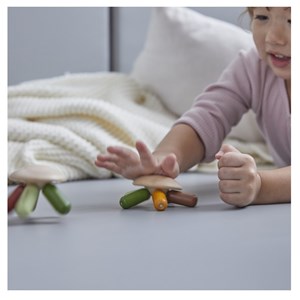 Hochet pieuvre couleurs végétales