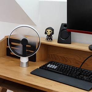 Ventilateur de table airain blanc