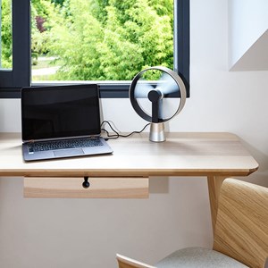 Ventilateur de table airain champagne